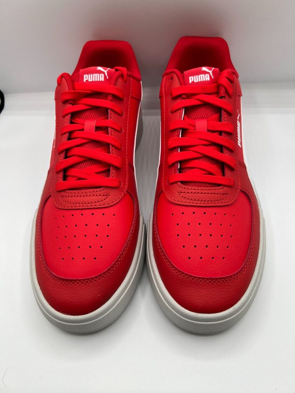 Puma Caven 2.0 Red White Sneakers Men’s Size 14 Casual Court Shoes